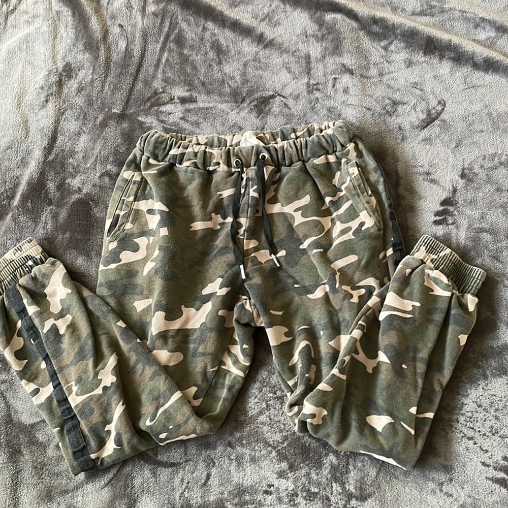 Camo print joggers